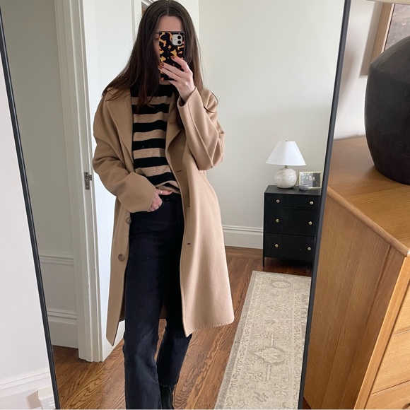 Nadaam Signature Cashmere Striped Crewneck Sweater - Picture 2 of 6